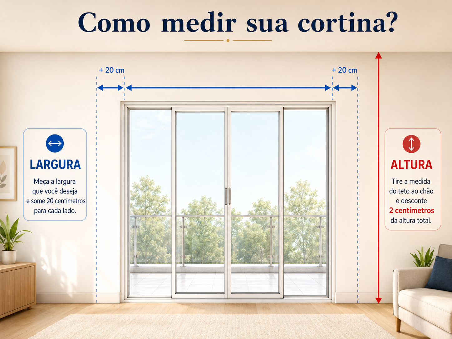 Como medir sua cortina