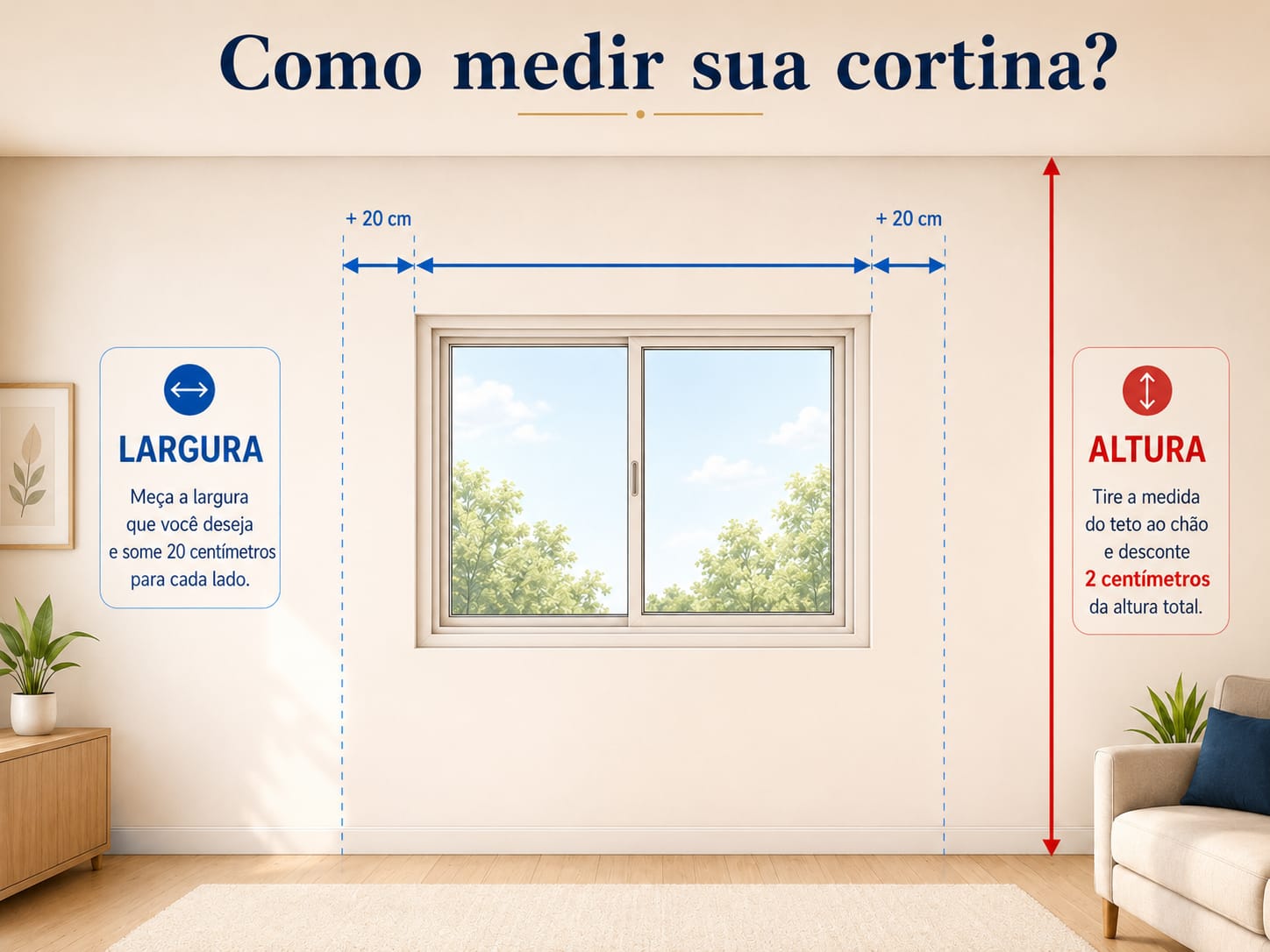 Como medir sua cortina
